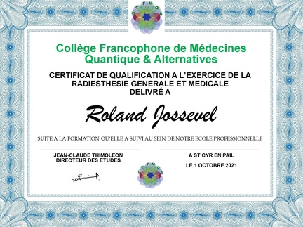 Radiesthésie Générale et Médicale