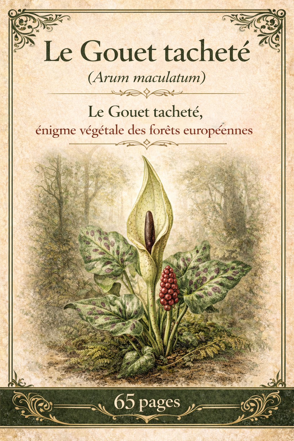 Couverture ou illustration du livre Gouet tacheté